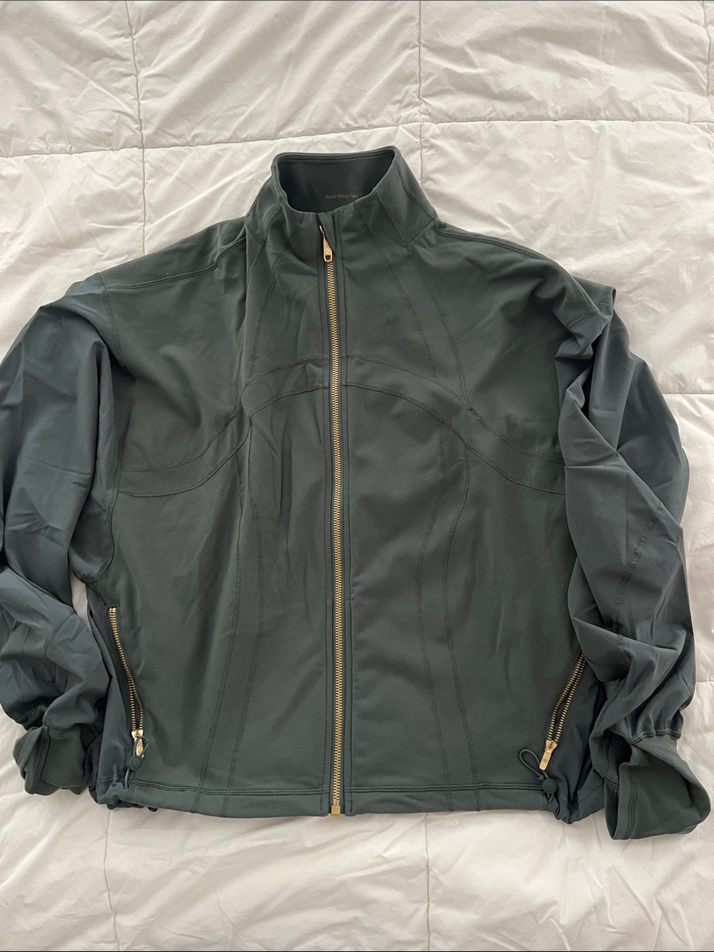 lululemon athletica Women's Dark Green Full-Zip Windbreaker